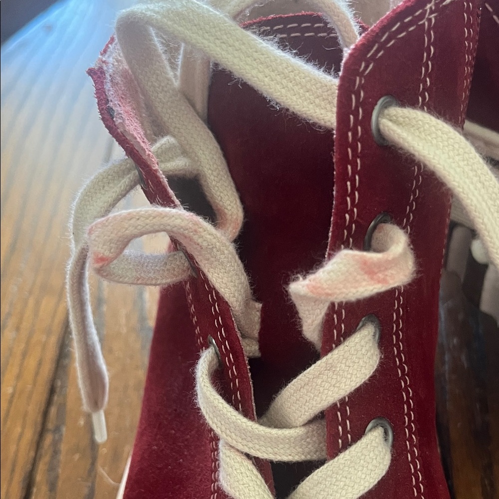 Gabor Red Sneakers with White Laces - Picture 5 of 6